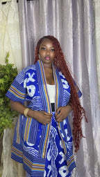 ENSEMBLE ÉLEGANCE ROYALE ( tissu traditionnel ) plusieurs coloris